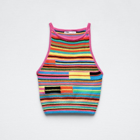 Zara Tops - NWT Zara Multicolor Knit Top